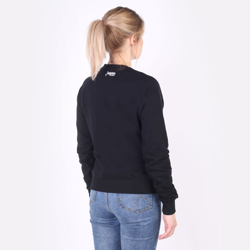 женская черная толстовка Запорожец heritage Dobro Sweatshirt W Dobro 1-black - цена, описание, фото 3